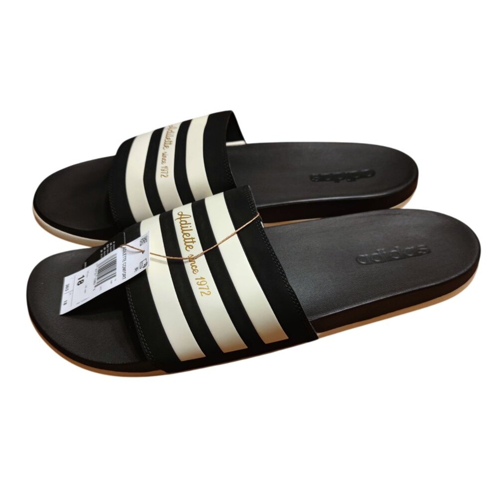 Adidas Adilette Comfort Men's Slides Sandals Size 18